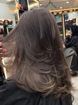 ラピス 渋谷本店(Lapis)&nbsp;グレージュカラー/バタフライカット/海外風レイヤー/髪質改善