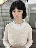 ショートボブ/ショートヘア/小顔/顔まわりカット/ショートパーマ