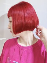 モリオフロムロンドン 原宿本店(morio from London)&nbsp;【morio原宿】ダブルカラーレッドカラー顔まわりレイヤー