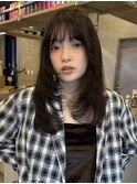 レイヤーカット/ミディアムレイヤー/ハッシュカット/髪質改善