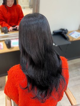 ケア アンド デザイン ココロ(care&design KOKORO) ブリーチなしで作るブルーブラック