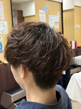 マキシム ナカイ(MAXIM NAKAI) 外国人くせ毛風ナチュラルパーマツーブロックマッシュスタイル