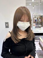 ネオリーブウリ 二子玉川店(Neolive uri)&nbsp;ミディアムヘア暗めカラーデザインカラーフェイスフレーミング