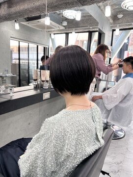 エンディアリング 東銀座(Endearing) 小顔ひし形 レイヤーカット 透明感カラー