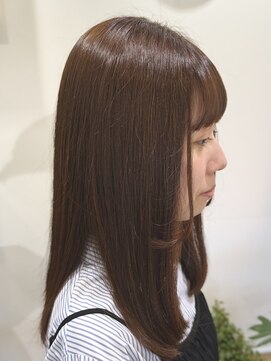 プラウドヘアー(Proud hair) ピンクブラウンカラー/ロングレイヤー/学割10%OFF！