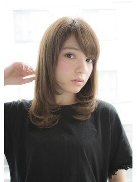 サロンドミルク 原宿(salon de MiLK) 【salon de MiLK 原宿】毛先ワンカールレイヤーミディアム