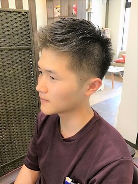 ヘアースペースシャルム (HAIR SPACE Charme) スポーティー×フェードソフトモヒカン♪