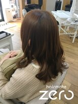 ヘアメイクゼロ 坂戸駅前店(hairmake zero) オレンジベージュカラー