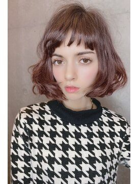 クーエフー(coo et fuu) フリンジウェーブのAラインボブ♪前髪はショートバング♪藤沢2