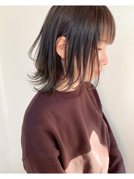 ニコラ(NICOLA) 暗髪透明感カラー×ウルフ