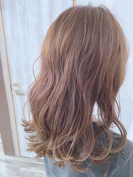 ヘアー リードレス(hair Re:dress) セミディ×ルミエールジンジャー可愛いスタイル無造作ウェーブ