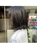 ヘアーアンドメイク シーク 八王子(HAIR&MAKE SeeK) 暗くても透明感 地毛風カラー