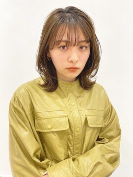 ラボヌールヘアーノーブル 新越谷店(La Bonheur hair noble) くびれミディ×オリーブベージュ