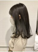 スモーキーグレージュ 鎖骨ミディアム 恵比寿 栃木優佑
