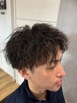 はさみの時間 【メンズ】ツイストスパイラルパーマ