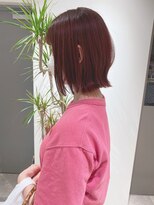フレームプラス 御堂筋難波店(FRAME +)&nbsp;外はねボブ×レッドブラウン