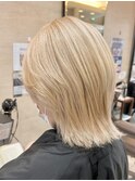ホワイトカラーハイトーンダブルカラーブリーチ池袋4059