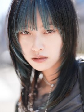 アルテヘアー(arte HAIR) フェイスフレーミング / ターコイズブルー / フェイスレイヤー