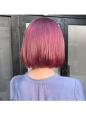 ピンクカラー/ボブ/ピンクカラー/ピンクパープル