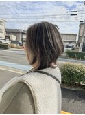 白髪ぼかしハイライト