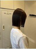 大人綺麗ボブ/藤沢/髪質改善縮毛矯正/ショート/脱白髪染め透明感