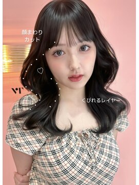 ボタン シブヤ(VOTAN SHIBUYA) アッシュ/グレージュ/韓国ヘア/渋谷/レイヤー/顔まわり