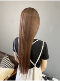 ベージュカラー/艶髪ロング/髪質改善