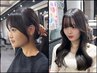 カット+髪質・質感改善キラテラカラー+1stepTR 吉祥寺