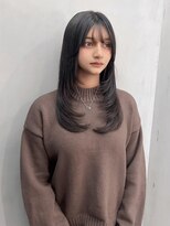 ロンドジェネルーズ 柏(Lond generous)&nbsp;韓国柏顔周り縮毛矯正髪質改善レイヤー前髪カット韓国風ヘアボブ