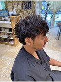 メンズナチュラルスパイラルパーマ