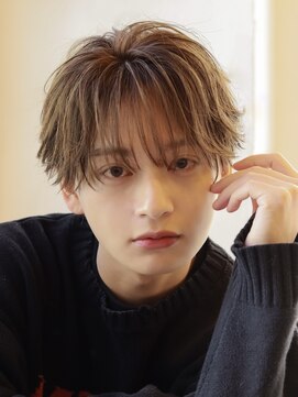 オーシャントーキョー サニー 原宿(OCEAN TOKYO Sunny) フェザーパーマシースルーマッシュセンターパート韓国ヘアグレー