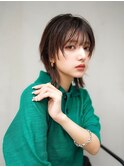 【GEEKS渋谷】顔周りレイヤー/ウルフカット/前髪あり/春夏カラー