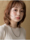 細めハイライト小顔レイヤーボブウルフカット308W上尾20代30代