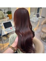 ハローバイシー 仙台(Hello by Sea)&nbsp;チェリーブラウン×くびれヘア[夏/レイヤー/グレージュ]仙台