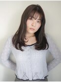 ◎韓国ヘアー顔周りレイヤーボブミディアムおくれ毛前髪万代新潟