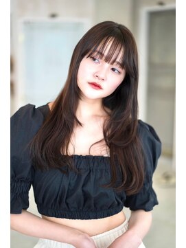 ケアリー 練馬(Carelly) デザインカラー/レイヤーカット/ウェットヘア/オリーブベージュ