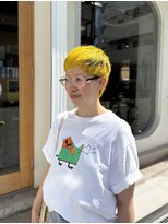 ヒカリス ヘアー 相川店(HIKARIS hair)&nbsp;黄色とちょこっとベージュカラー/イエローカラー