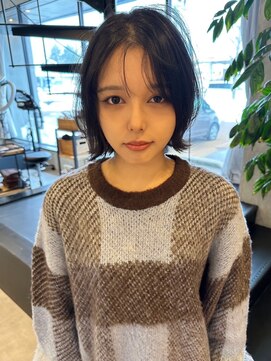 ラヴィズム 長岡店(LUVISM) ◎ダブルカラー韓国ヘアー顔周りレイヤーおくれ毛前髪長岡/宮関