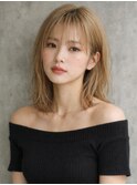 20代/モテ髪/小顔カット/薄めバング/イメチェン/大人可愛い/上田