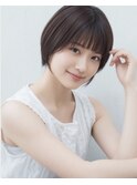◎ひし形大人ショートボブ×顔周りレイヤー