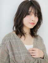 カバーヘア ブリス 戸田公園西口店(COVER HAIR bliss) グレーベージュ韓国巻きくびれレイヤーカットX戸田公園30代40代