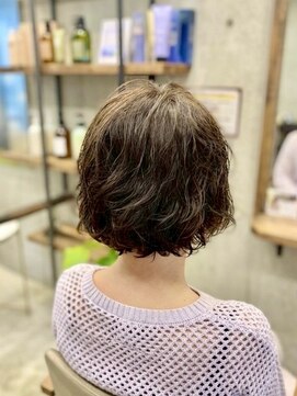 アシャベース 芦屋(asha VaSE) 20代30代40代50代/パーマボブスタイル