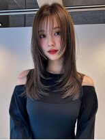 レア 新越谷(LEA) ストレートレイヤー × ダークグレージュ