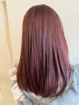 エヌアンドエー 春日部東口店(hair shop N&A) 透け感で魅せるピンクラベンダーストレートロング