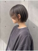 ミルクティーブロンド/ダークブルー/デジタルパーマ/吉祥寺