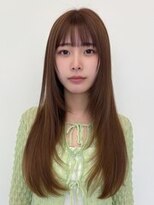 ルージュシー(RU10C) 羽エクステ/レイヤーカット/ブリーチなしダブルカラー/ベージュ