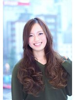 ストラッセ 八事店(STRASSE)&nbsp;大きめウェーブ×前髪長め☆で作るモテの最強ロングスタイル☆