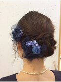 【HONEY渋谷】ねじり編みまとめシニオン