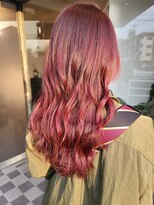 ベレッタ 楠葉店(veretta.)&nbsp;レッド×レッド　　丸木 崇史/30代/40代/50代/ハイトーン/抜け感