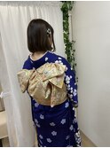振袖前撮りボブアレンジ　【ヘアアレンジ　立川/立川南/八王子】